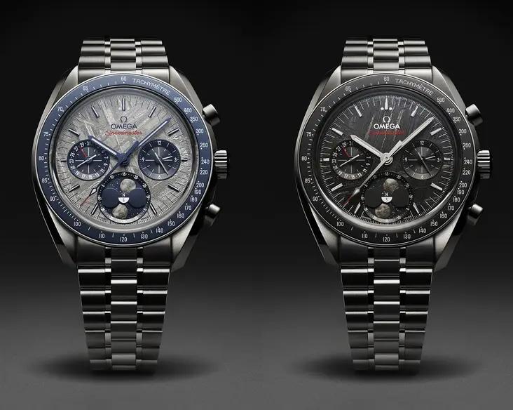 Omega представила обновленную коллекцию Speedmaster с двумя метеоритами на циферблате