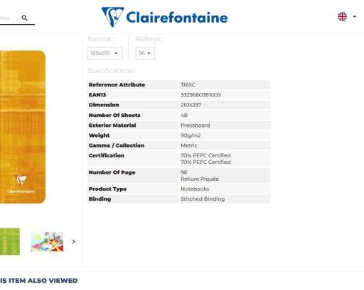 Обзор тетради Clairefontaine papier veloute